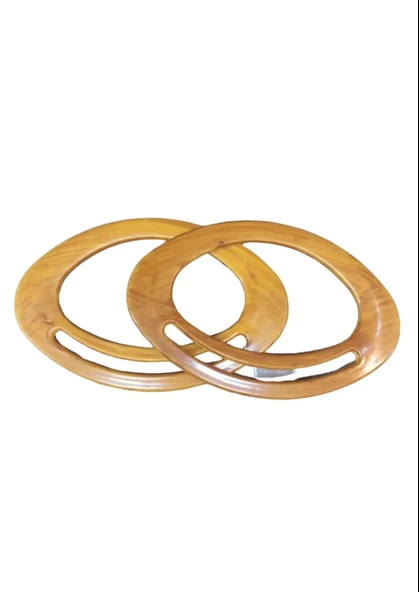 Çanta Sapı Oval Açık Kahverengi 18 cm