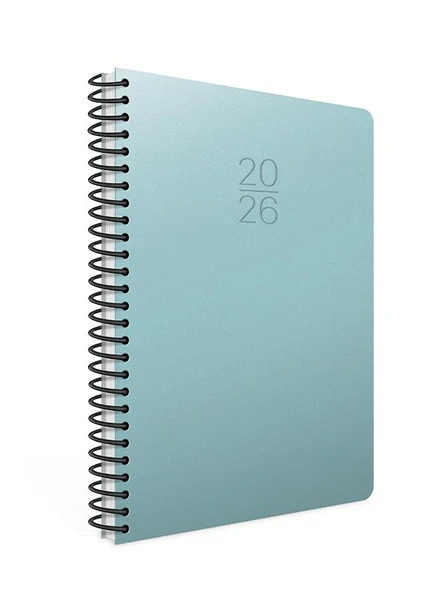 Gıpta 2026 Spiralli Haftalık Ajanda 20x28 cm 422-SEK Pastel Yeşil ürün görseli 1