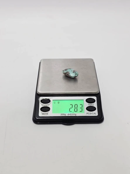 Doğal İran Nişabur Firuze (Turkuaz) Taşı 14 Karat - 2,8 Gram - Resim 6