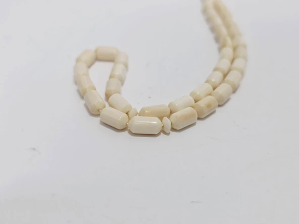 Kesme Fildişi Tesbih 9,31 Gram - Koleksiyonluk Fil Dişi Tespih - Resim 3