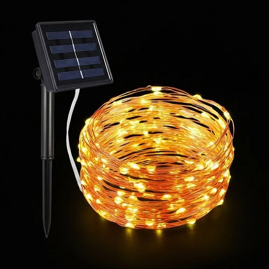 Güneş Enerjili Balkon Bahçe Peri LED 20 Metre S-20 - Resim 2