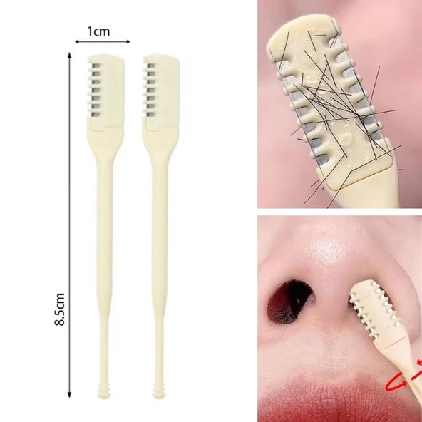 BUFFER® 2'Si Bir Arada 2 Parça Kutulu Burun Kıl Alma ve Kulak Temizleme Aparatı - Resim 5