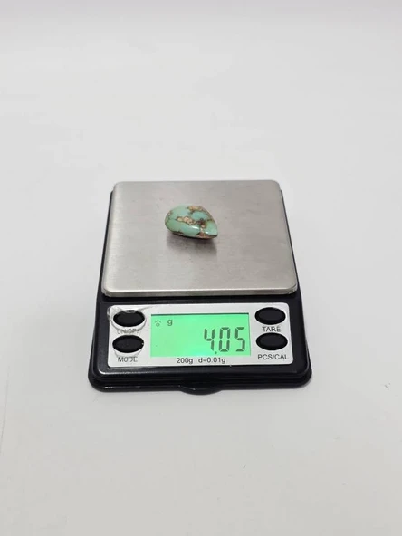 Doğal İran Nişabur Firuze (Turkuaz) Taşı 20 Karat - 4 Gram - Resim 5