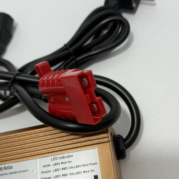 H66-2415A Akülü Forklift vb. Şarj Aleti 24V 15A (Anderson 50A Soketli) - Resim 6