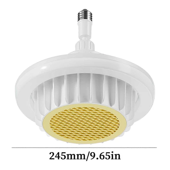 Istıcılı, Kumandalı, 3 Işık Modlu Led Ampul Isıtıcı Led Avize Ortam Isıtan 36 Watt 3900 Lümen Ampul - Resim 2