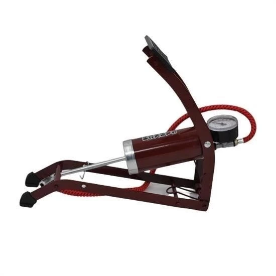 BUFFER® Basınç Göstergeli Ayak Pompası Araba Bisiklet Motor Lastik Pompası - Resim 6