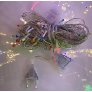 10m 100 Led Damla Uçlu Led Işık KIRMIZI IŞIK Şeffaf Kablo ürün görseli