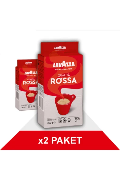 LavAzza Qualita Rossa Vakumlu Öğütülmüş Filtre Kahve 250 gr X 2 Adet