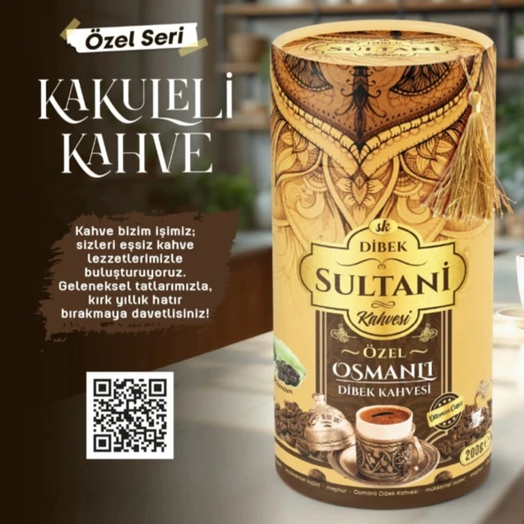 Osmanlı Kakuleli Dibek Kahvesi 200g ürün görseli