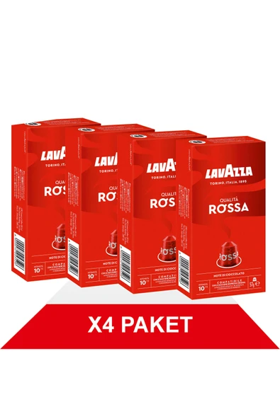 LavAzza Qualità Rossa 57gr Nespresso® Uyumlu Alüminyum Kapsül x4