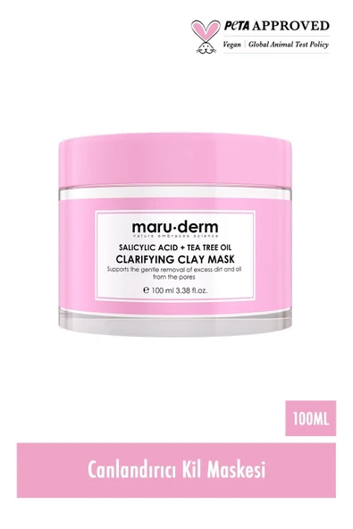 Kil Maskesi | Salisilik Asit + Çay Ağacı Yağı Kil Maskesi 100 ML | Siyah Nokta / Gözenek | Vegan - 2