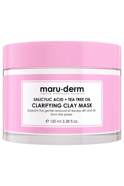 Kil Maskesi | Salisilik Asit + Çay Ağacı Yağı Kil Maskesi 100 ML | Siyah Nokta / Gözenek | Vegan