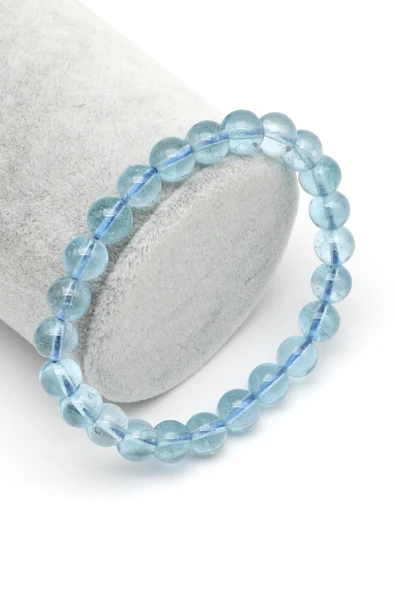 Topaz Doğal Taş Bileklik 6 mm Küre Kesim - BLK-2004 ürün görseli