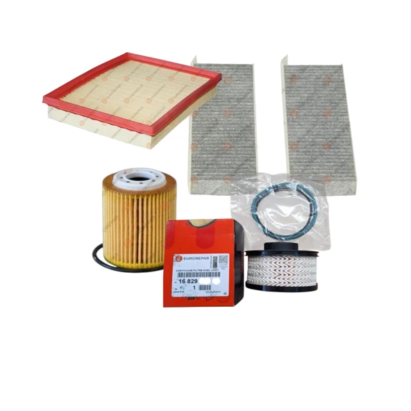 Citroen C5 Aircros Euro6 1.5 Dizel Periyodik Filtre Bakım Seti Eurorepar PSA Orjinal ürün görseli