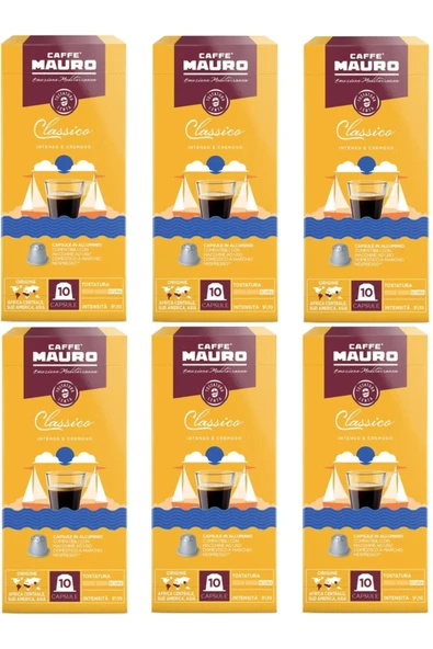 Caffe Mauro Classico Nespresso Kapsül Kahve 60 kapsul
