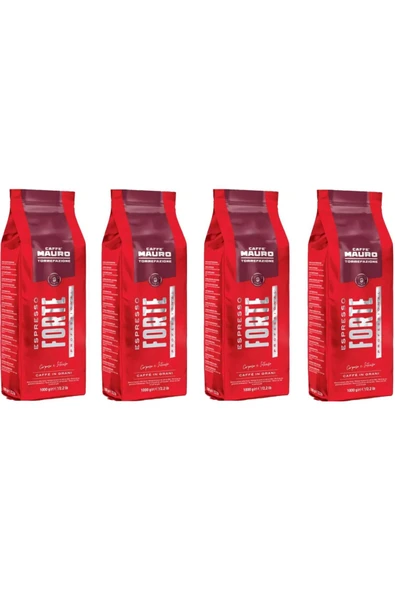 Caffe Mauro Espresso Forte Çekirdek Kahve 1 kg x 4 paket ürün görseli 1