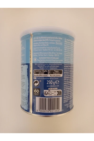 LavAzza Caffe Decaffeınato Kafeinsiz Öğütülmüş Kahve 250 gr x 2 teneke kutu - 3