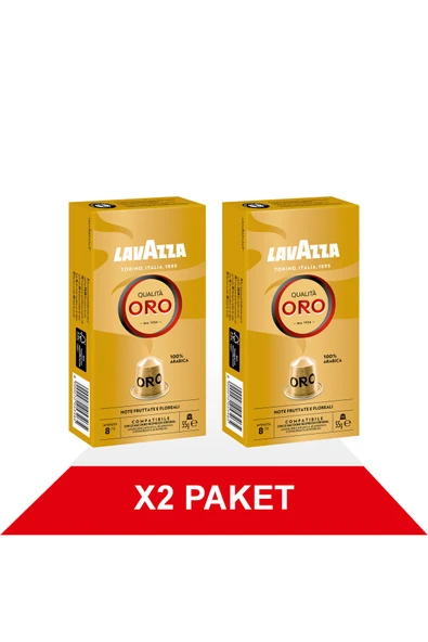 LavAzza Qualità Oro 55gr Nespresso® Uyumlu Alüminyum Kapsül x2