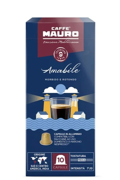 Caffe Mauro Amabile Nespresso Kapsül kahve 50 kapsul - Resim 2