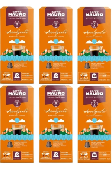 Caffe Mauro Avvolgente Nespresso Kapsül Kahve 60 kapsul