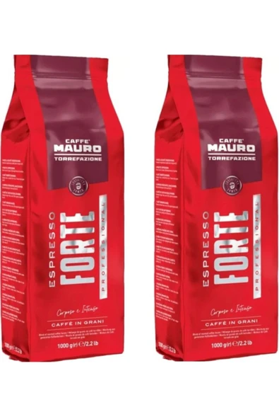 Caffe Mauro Espresso Forte Çekirdek Kahve 1 kg x 2 paket