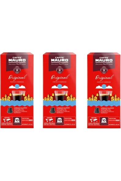 Caffe Mauro Original Nespresso Kapsül Kahve 30 kapsul