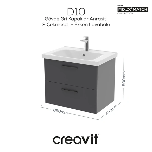 D10 65cm.2CK.Lav.Dlp.ML.GRI.ML.ANT - Resim 3