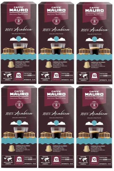 Caffe Mauro 100% Arabica Nespresso Kapsül 60 Kapsul