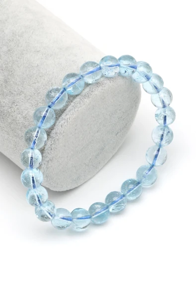Topaz Doğal Taş Bileklik 8 mm Küre Kesim - BLK-2003 ürün görseli