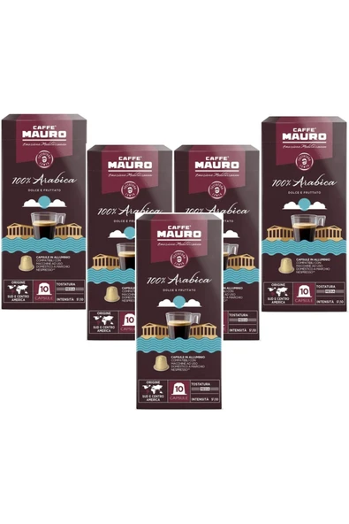 Caffe Mauro 100% Arabica Nespresso Kapsül 50 Kapsul