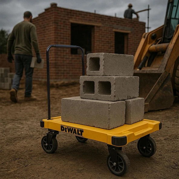 DEWALT DWT710 200Kg Profesyonel Katlanabilir Dört Tekerlekli Yük ve Paket Taşıma Arabası - 4