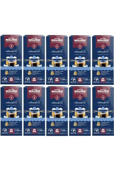 Caffe Mauro Amabile Nespresso Kapsül kahve 100 kapsul