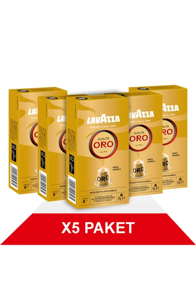 LavAzza Qualità Oro 55gr Nespresso® Uyumlu Alüminyum Kapsül x5