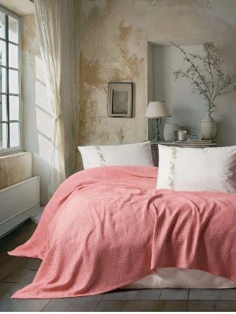 Cotton Box Spin Çift Kişilik Pike Takımı Joyce Mercan ürün görseli 1