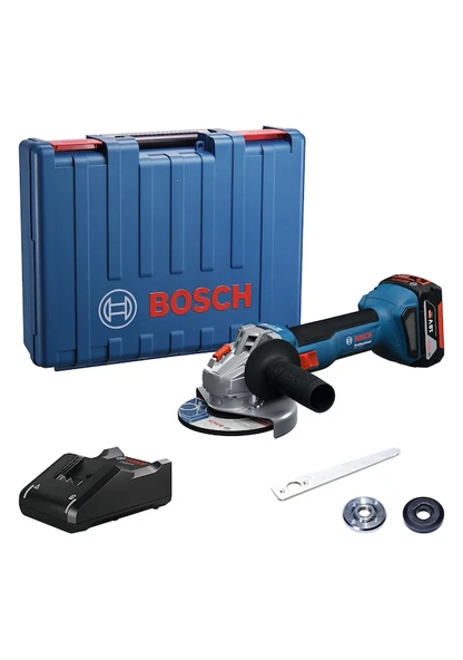 Bosch GWS 18V-8  4 Ah Tek Akülü Taşlama Makinesi 06019N9021 ürün görseli