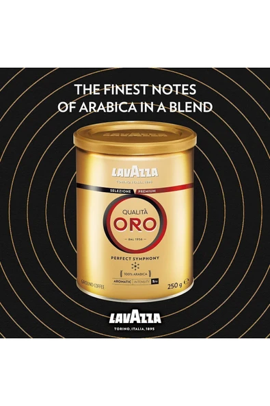 LavAzza Qualita Oro Filtre Kahve Teneke Kutu ikili Set (250 GR x 2 ) Orijinal - 5