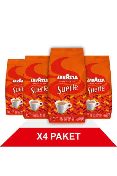LavAzza Suerte Çekirdek Kahve (1000gr) x4