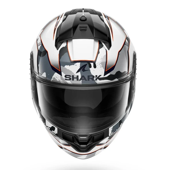 SHARK RIDILL 2 MATRIX CAMO BEYAZ KAPALI KASK - Resim 3
