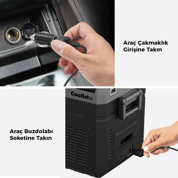 Coolist CLT12DC Kompresörlü Araç Buzdolapları İçin 12V/24V Üniversal Çakmaklık Kablosu - 3