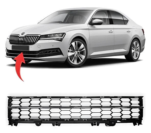 Skoda Superb 2020>> Orta Izgara Siyah 3V0853677A/551C 9B9