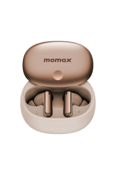 MOMAX BT13L2 1-VIBE LITE TRUE WIRELESS NOISE CANCELLING EARBUDS DESERT TİTANIUM - 3