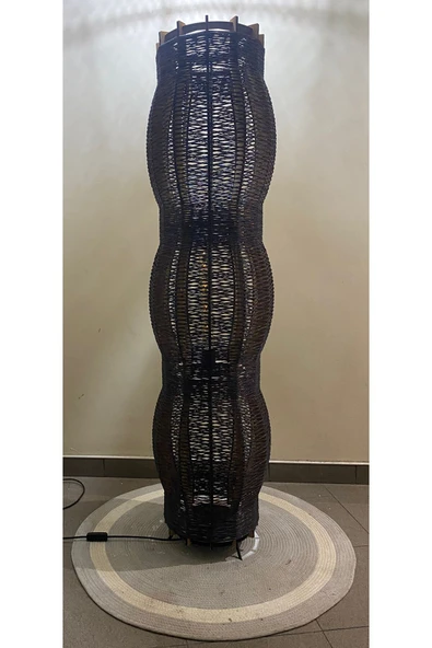 Bohem,Ahşap,Rustik,Modern,Doğal El YApımı Lambader 135*32 - 4