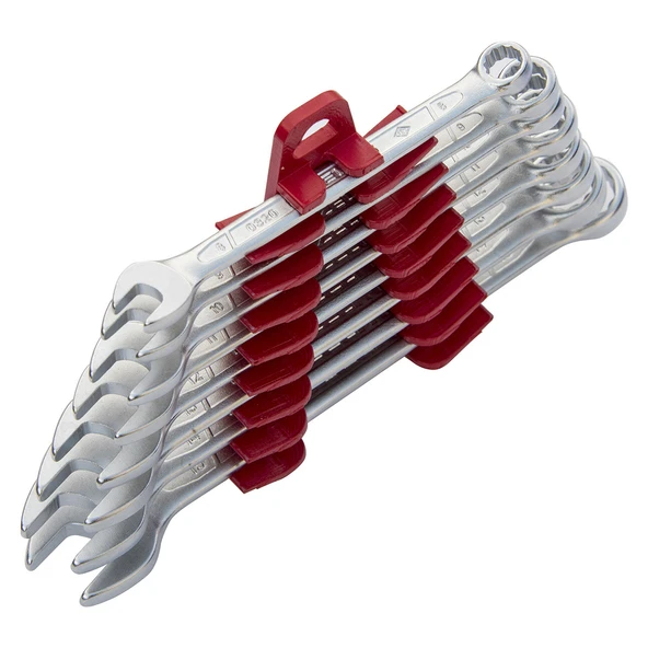 İzeltaş Kombine Anahtar Takımı Kısa Boy 8’li 6’dan 19’a kadar 0320002108 ürün görseli 1