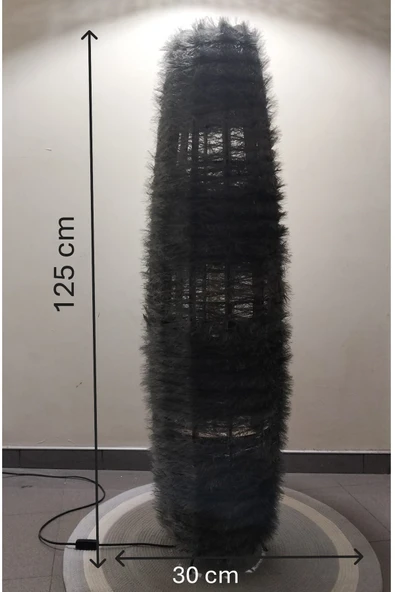 Bohem,Ahşap,Rustik,Doğal Lambader 125*32 - 5