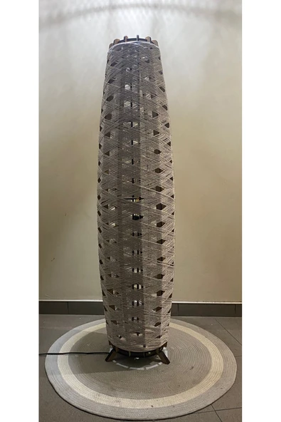 Bohem,Ahşap,Rustik,Modern,Doğal El Yapımı Lambader 125*32 - 5