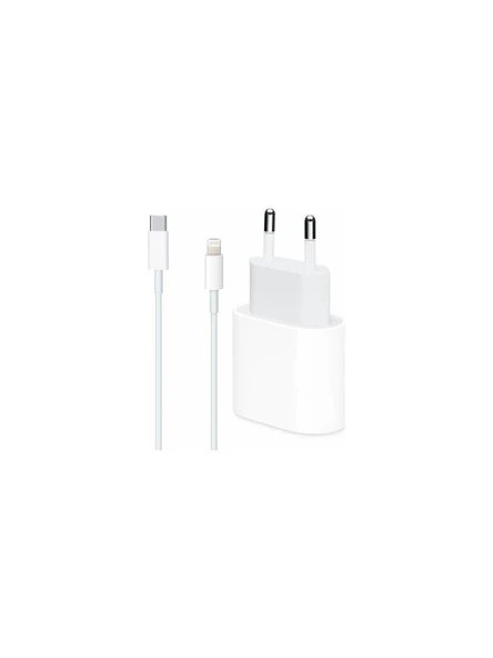Nexvion Apple 20W Iphone 11 12 13 14 Pro Max Tüm Modellere Uyumlu Hızlı Şarj Aleti Seti Adaptör ve Kablo ürün görseli