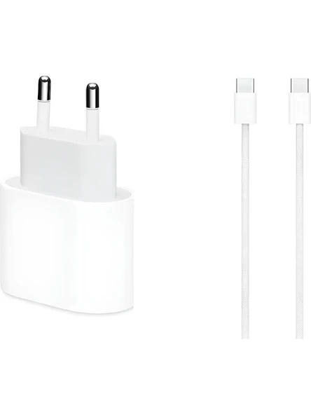Nexvion 20W Apple Iphone 15 - 16 - Pro - Pro Max Type-C To Type-C Hızlı Şarj Aleti Seti Kablo ve Adaptör - Resim 3