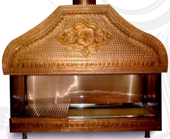 Pimak Bakır Izgara Kapalı 150 x 45 x 120 (cm) ürün görseli 1