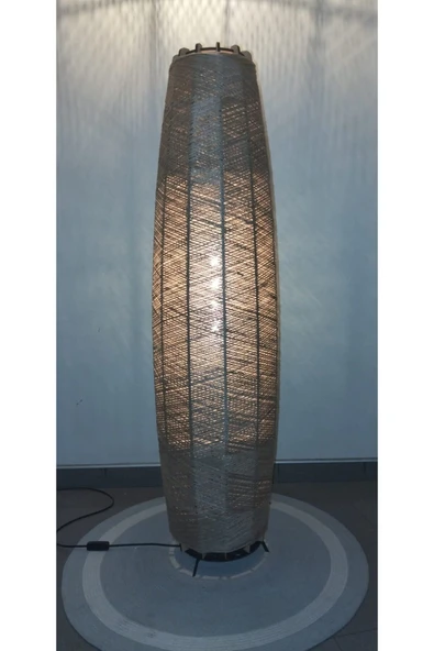 Bohem,Ahşap,Jüt,Hasır,Doğal Lambader 125*32 - 7