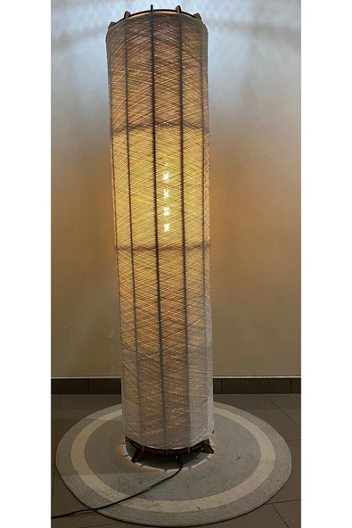 Bohem,Ahşap,,Doğal El Yapımı Lambader 135*32 - 4